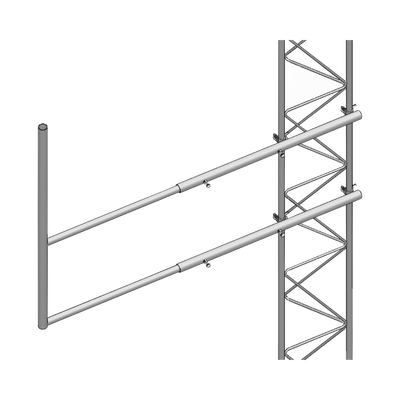 Imagen de la galería de Brazo en "F" para tramos STZ-30G, galvanizado, SYSCOM TOWERS SBL-30G Novatics Colombia, proveedores de tecnología en Colombia y LATAM