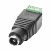 Imagen principal de Adaptador Hembra Tipo Jack de 3.5 mm polarizado de 12 Vcc / Terminales Tipo Tornillo / Polarizado (+/-) / Ideal para Cámaras de CCTV.