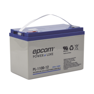 Imagen de galería 1 de Batería AGM 12V 110Ah para Sistemas Solares - EPCOM POWERLINE PL-110-D12