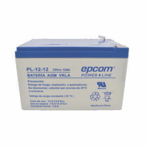 Imagen principal de Batería 12V 12Ah AGM para Sistemas de Seguridad, EPCOM POWERLINE PL-12-12