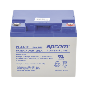 Imagen principal de Batería 12V 40Ah AGM para Sistemas de Seguridad, EPCOM POWERLINE PL-40-12