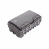 Imagen principal de Caja de Distribución de Fibra Óptica para 24 Empalmes, con 8 acopladores SC/APC simplex, Exterior IP65, Color Negro