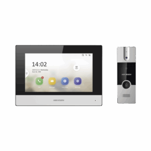 Imagen de galería 1 de Kit de Videoportero Analógico / IP a 4 Hilos con Función de Llamada a App Hik-Connect / Monitor se Conecta a Internet por Cable o WiFi y por 4 Hilos al Frente de Calle / Expandible a Mas Equipos