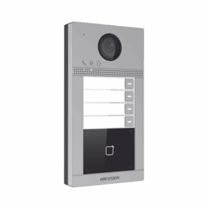 Imagen de galería 1 de Videoportero IP (IP65 + IK08) con Llamada y apertura desde APP Hik-Connect / Soporta 4 Departamentos / PoE Estandar / Interfaz WEB para configuración / 2 puertas