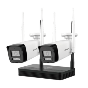 Imagen principal de Kit de Vigilancia HIKVISION 4MP WiFi con 2 Cámaras y Grabadora, HIKVISION DSJ142I/NKS424W02H
