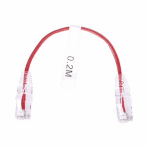 Imagen principal de Cable de Parcheo Slim UTP Cat6 - 20 cm Rojo Diámetro Reducido (28 AWG)