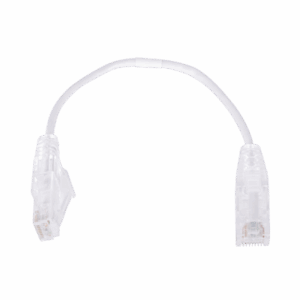 Imagen principal de Cable de Parcheo Slim UTP Cat6 - 20 cm Blanco Diámetro Reducido (28 AWG)
