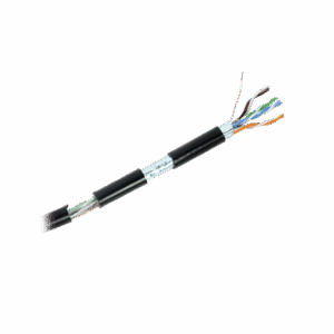 Imagen de galería 1 de Bobina de cable de 305 Metros Cat6+ CALIBRE 23 Exterior Blindado tipo FTP para CLIMAS EXTREMOS, UL, color Negro,