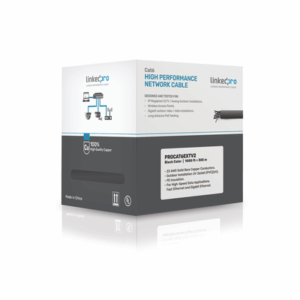 Imagen principal de Bobina de cable de 305 Metros Cat6+ CALIBRE 23 Exterior Blindado tipo FTP para CLIMAS EXTREMOS, UL, color Negro,