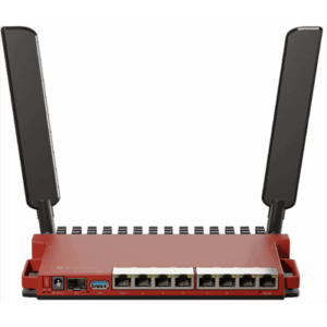Imagen principal de Router MikroTik Gigabit 8P+PoE+SFP+WiFi6 2.4GHz 4dBi, L009UIGS-2HAXD-IN