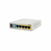 Imagen principal de Switch Mikrotik RB260GSP Gigabit 5 puertos PoE Pasivo (1in/4out) + SFP
