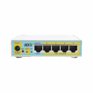 Imagen principal de Router MikroTik hEX PoE LITE 5 puertos: RB750UPR2