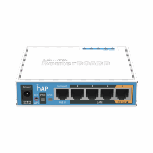 Imagen de galería 1 de Router MikroTik hAP 4 Puertos Gigabit Ethernet, WiFi 2.4GHz, PoE, USB: RB951UI-2ND