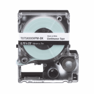 Imagen principal de Cinta Vinilo Negra Panduit 18mm x 7m, Etiquetas para Interior/Exterior, PANDUIT T075X000VPM-BK