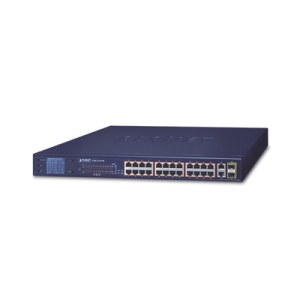 Imagen de galería 1 de Switch PoE PLANET 24 Puertos 300W con LCD, FGSW-2622VHP, PLANET FGSW-2622VHP