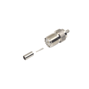 Imagen principal de Conector UHF Hembra SO-239 RG-58/142 Anillo Plegable, RF INDUSTRIES,LTD RFU-527