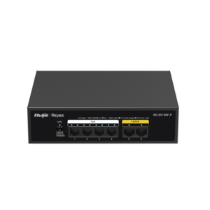 Imagen de galería 1 de Switch PoE RUIJIE 6 Puertos 10/100Mbps - RUIJIE RG-ES106F-P