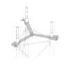 Imagen principal de Brida Delta para Torres STZ45 con Tornillería - SYSCOM TOWERS SJB-45