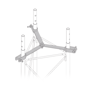 Imagen principal de Brida Delta para Torres STZ45 con Tornillería - SYSCOM TOWERS SJB-45