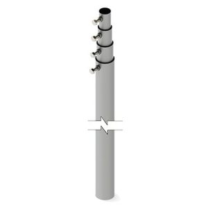 Imagen principal de Mástil Telescópico 12m Galvanizado para Antenas - SYSCOM TOWERS SLM-12