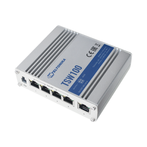 Imagen principal de Switch Gigabit PoE Industrial 5 Puertos, TELTONIKA TSW100