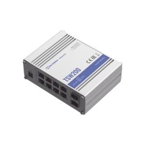 Imagen principal de Switch Gigabit PoE Industrial 8 Puertos + 2 SFP, TELTONIKA TSW200