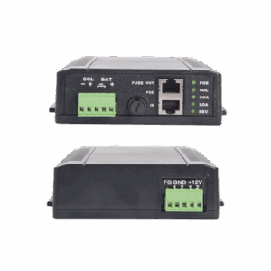 Imagen principal de Controlador Solar POE, Entrada 24 Vcd Hasta dos Paneles Solares de 125 Watts (en Serie), Salida PoE Pasivo en 24 Vcd Hasta 20 Watts Máximo.