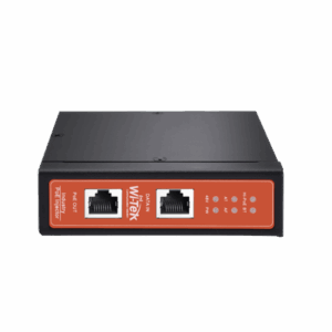 Imagen principal de Inyector PoE Industrial 90W 12-57VDC - CCTV, Riel DIN Metálico, WI-TEK WIPOE58BTIDC